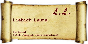 Liebich Laura névjegykártya